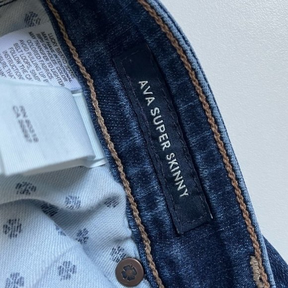 Lucky Brand Ava Super Skinny High Rise Denim Size 4/27 Stretch Medium Wash - Picture 8 of 12